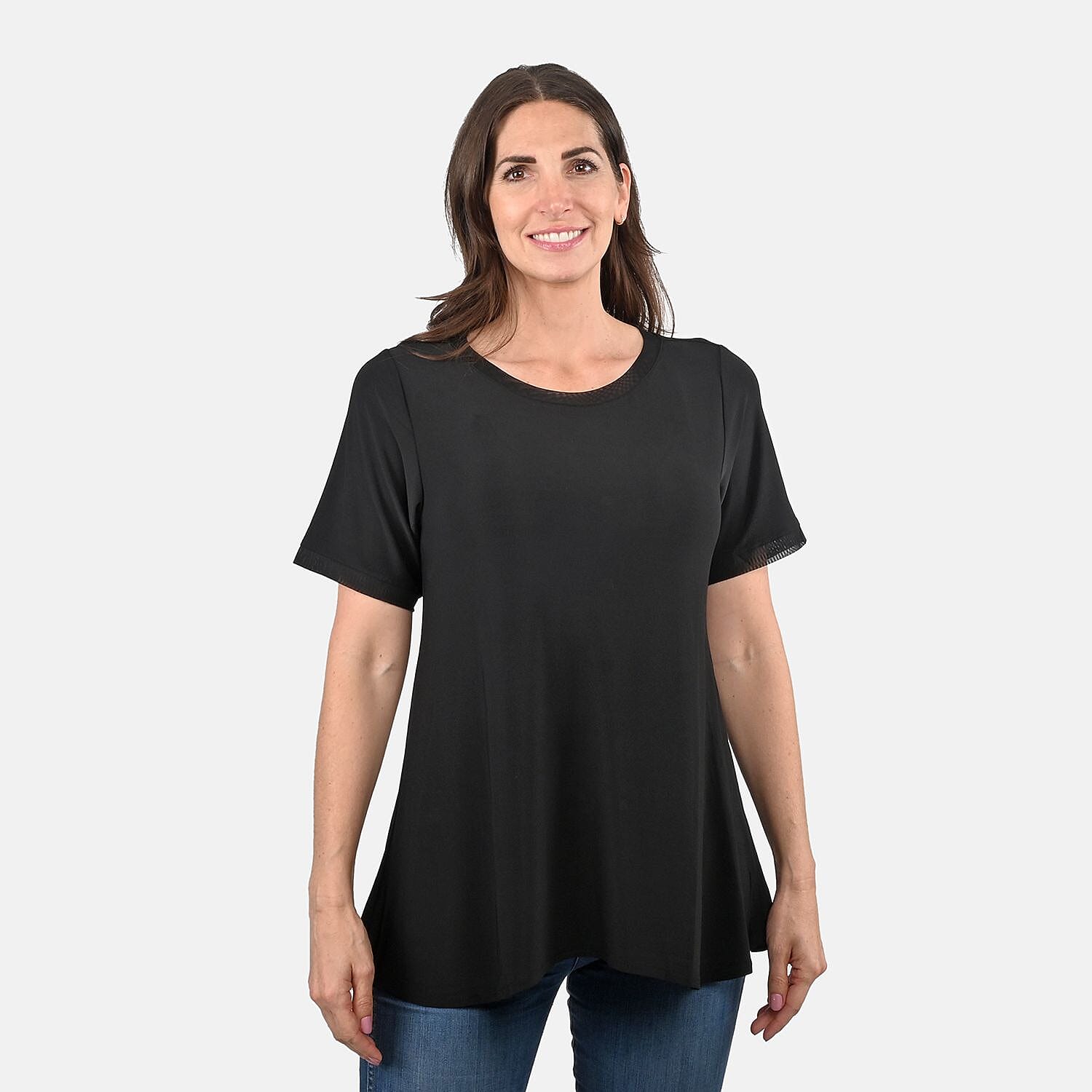 Grateful Black Short Sleeve Top - S