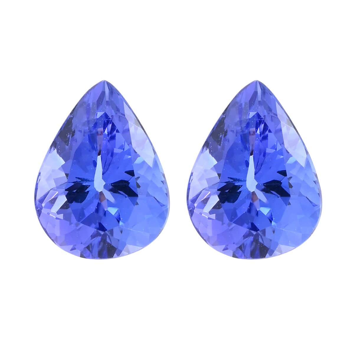 AAAA Tanzanite Set of 2 (Pear 9x6 mm) 2.60 ctw image number 0