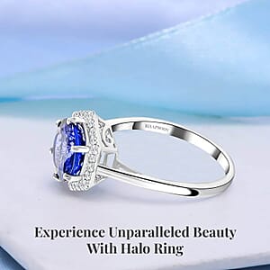 Certified & Appraised Rhapsody AAAA Tanzanite and E-F VS Diamond 3.00 ctw Ring in 950 Platinum (Size 6.0) 5.68 Grams (Del. in 10-15 Days) 