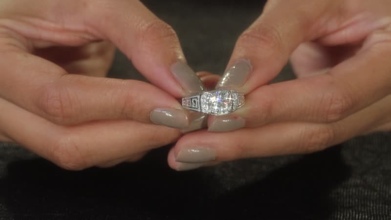 Doorbuster Moissanite (Rnd 8mm) Men''s Ring in Vermeil YG Over Sterling Silver (Size 11.0) 1.75 ctw