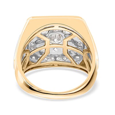 10K Yellow Gold G-H I2-I3 Diamond Men's Ring (Size 10.0) 12 Grams 2.50 ctw
