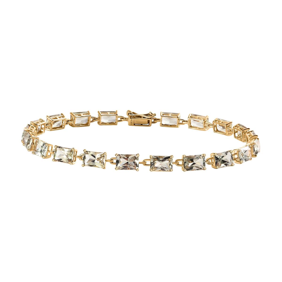 Luxoro 10K Yellow Gold AAA Turkizite Link Bracelet (7.25 In) 11.85 ctw image number 0