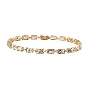 Luxoro 10K Yellow Gold AAA Turkizite Link Bracelet (7.25 In) 11.85 ctw