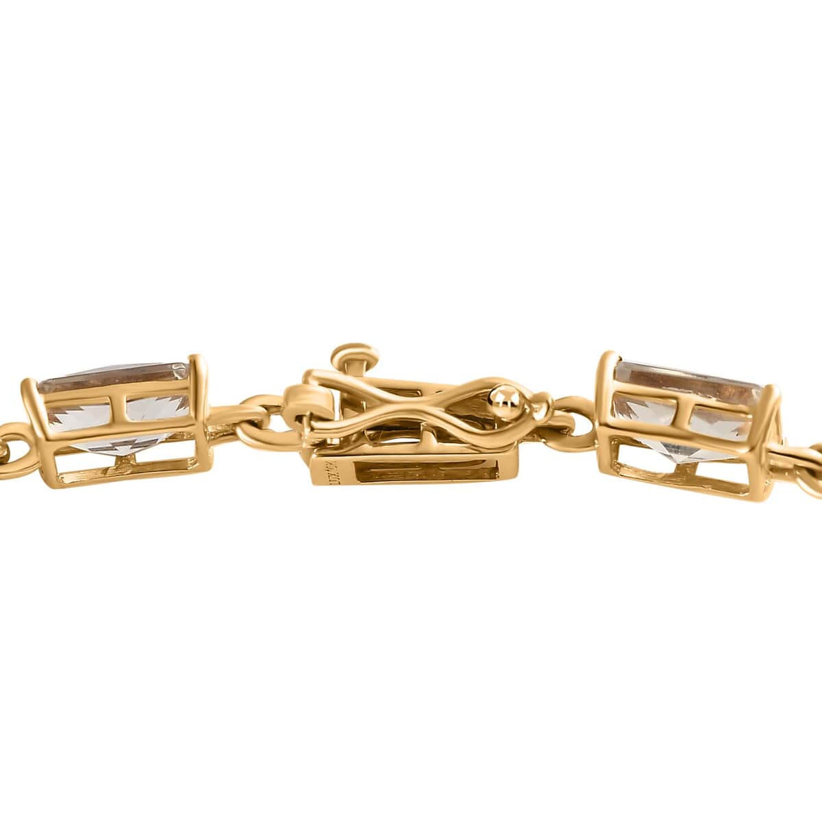 Luxoro 10K Yellow Gold AAA Turkizite Link Bracelet (7.25 In) 11.85 ctw image number 2