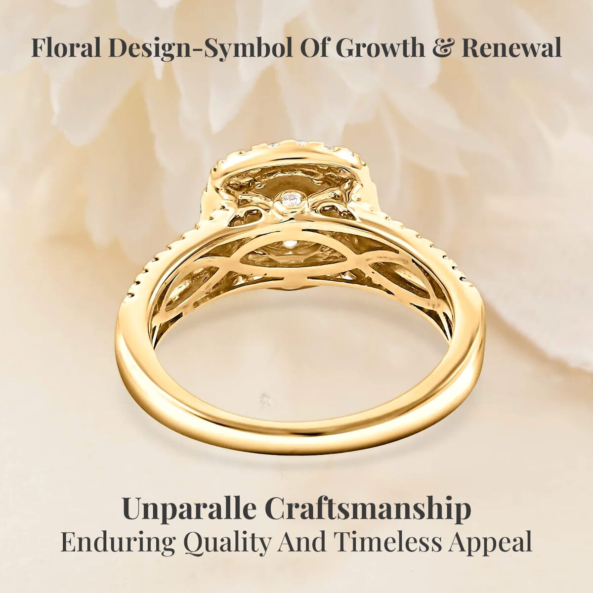 NY Closeout Diamond G-H I2 1.00 ctw Ring in 14K Yellow Gold (Size 9.0) image number 3