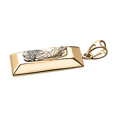 Luxoro 10K Yellow Gold Lady Fortune Pendant 1.65 Grams