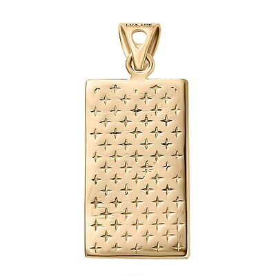 Luxoro 10K Yellow Gold Lady Fortune Pendant 1.65 Grams