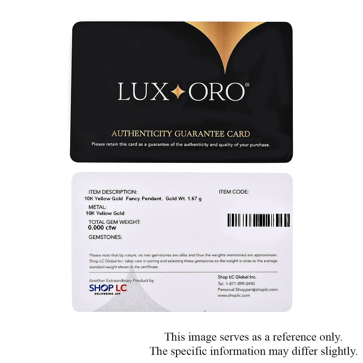 Luxoro 10K Yellow Gold Holy Bible Cross Bar Pendant without Chain 1.65 Grams