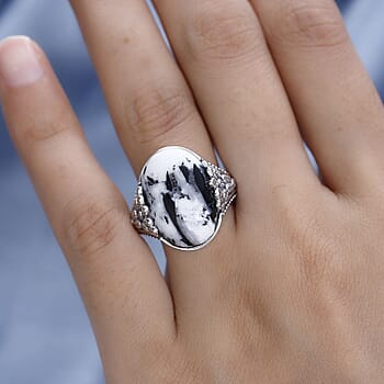 6 / White Buffalo / 925 Silver - Product card gallery slide 3 (10177214054713)