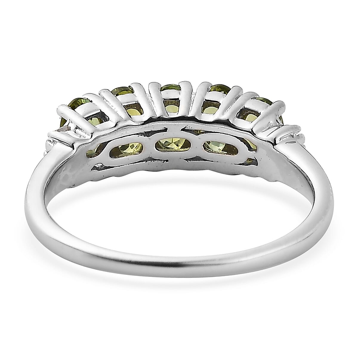 Premium Calabar Tourmaline, White Diamond Ring in Platinum Over Sterling Silver (Size 7.0) 1.35 ctw image number 4