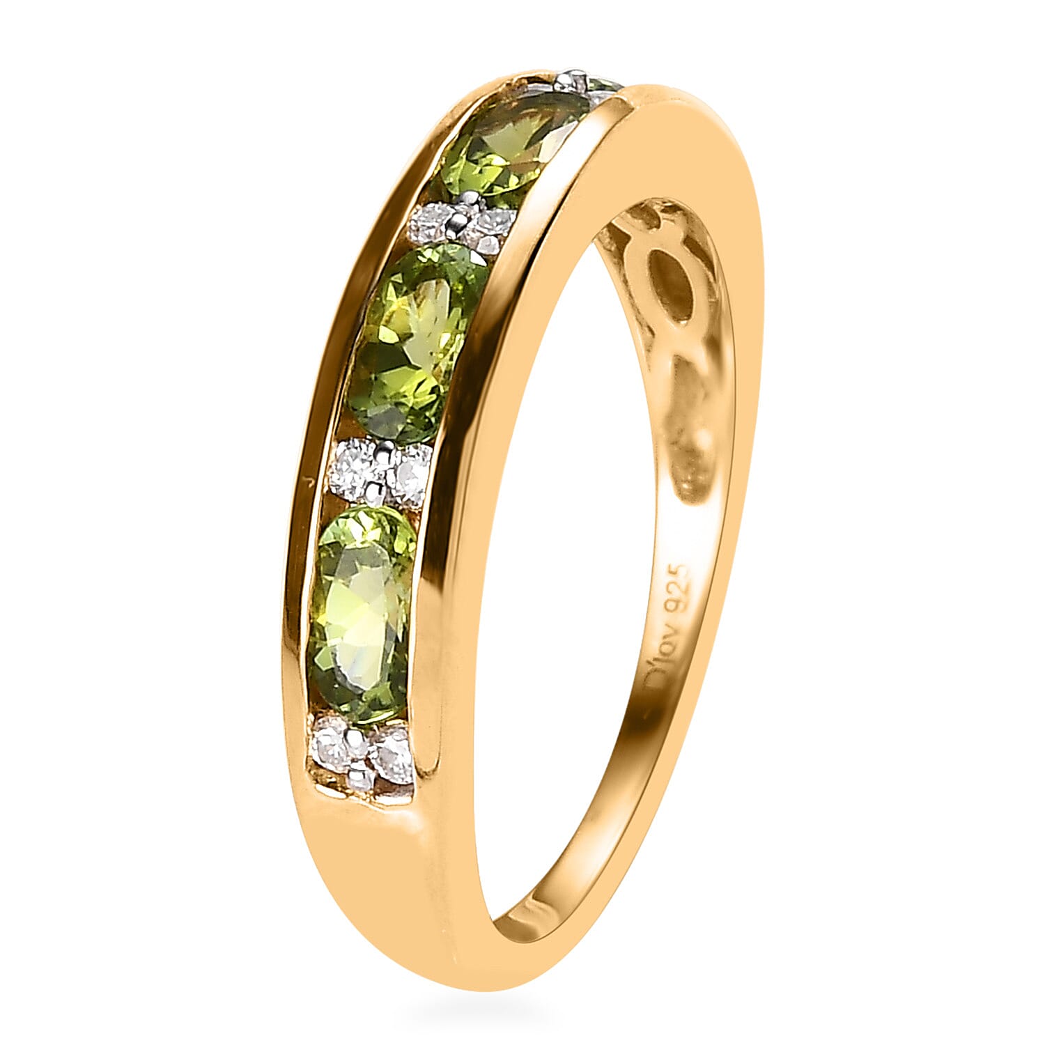 Buy Premium Natural Calabar Green Tourmaline and Moissanite