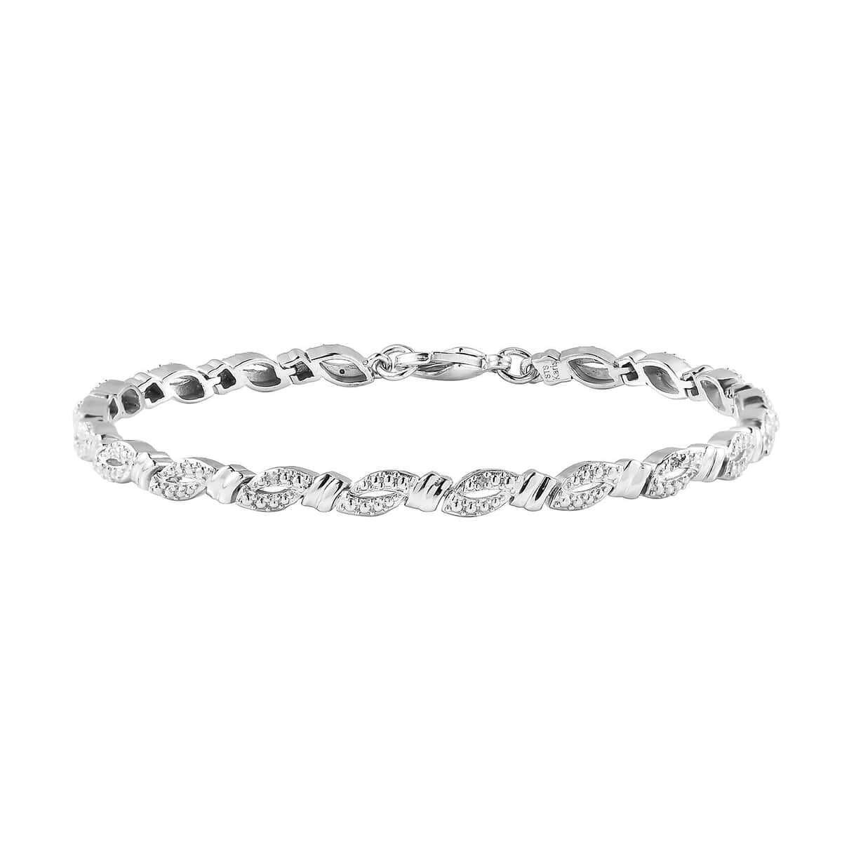 Karis Diamond Accent Bracelet in Platinum Bond (7.25 In) image number 0