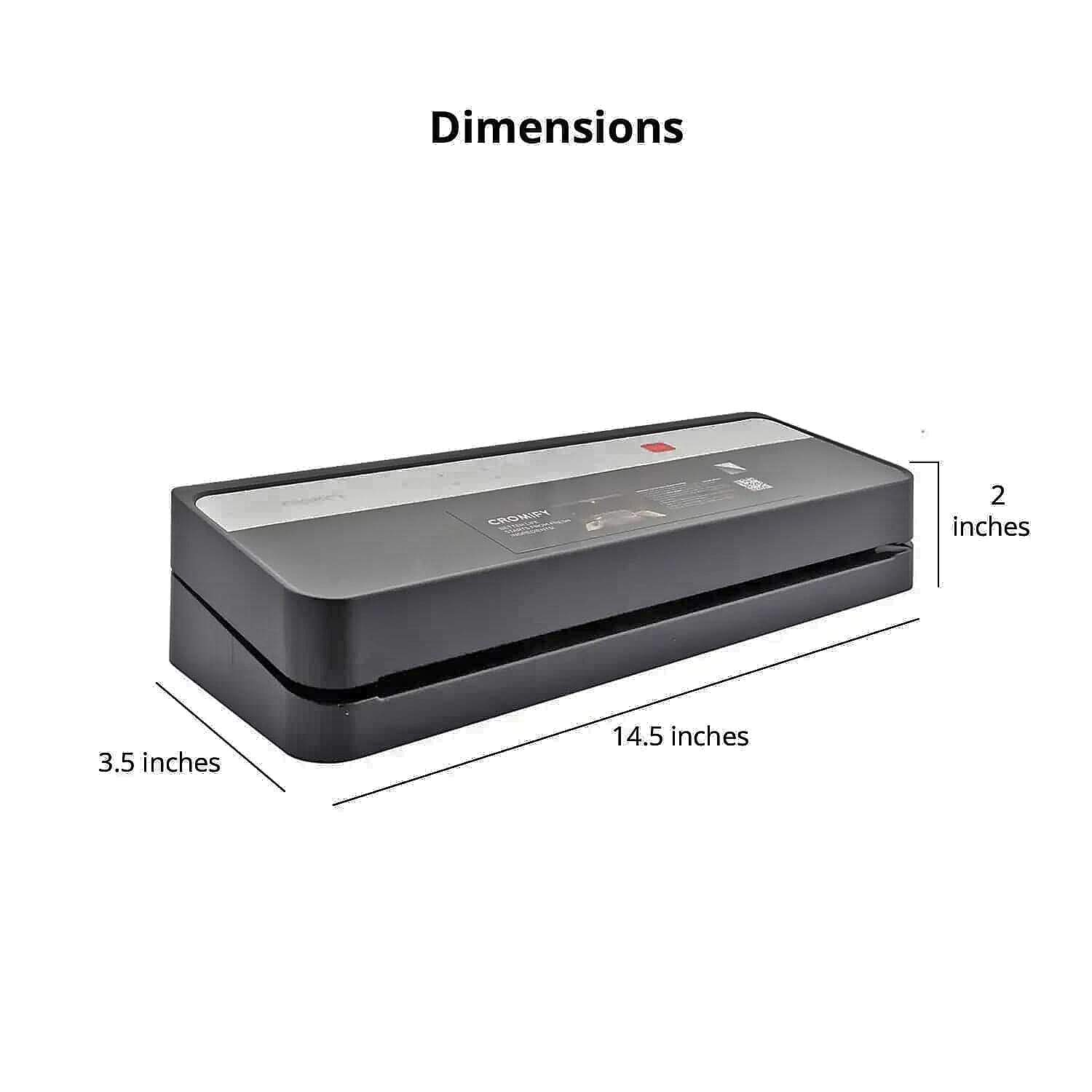 Closeout Cormify Black Vacuum Sealer System e9000-m, Compact Design Vacuum Sealing Machine For Automatic Food Sealer