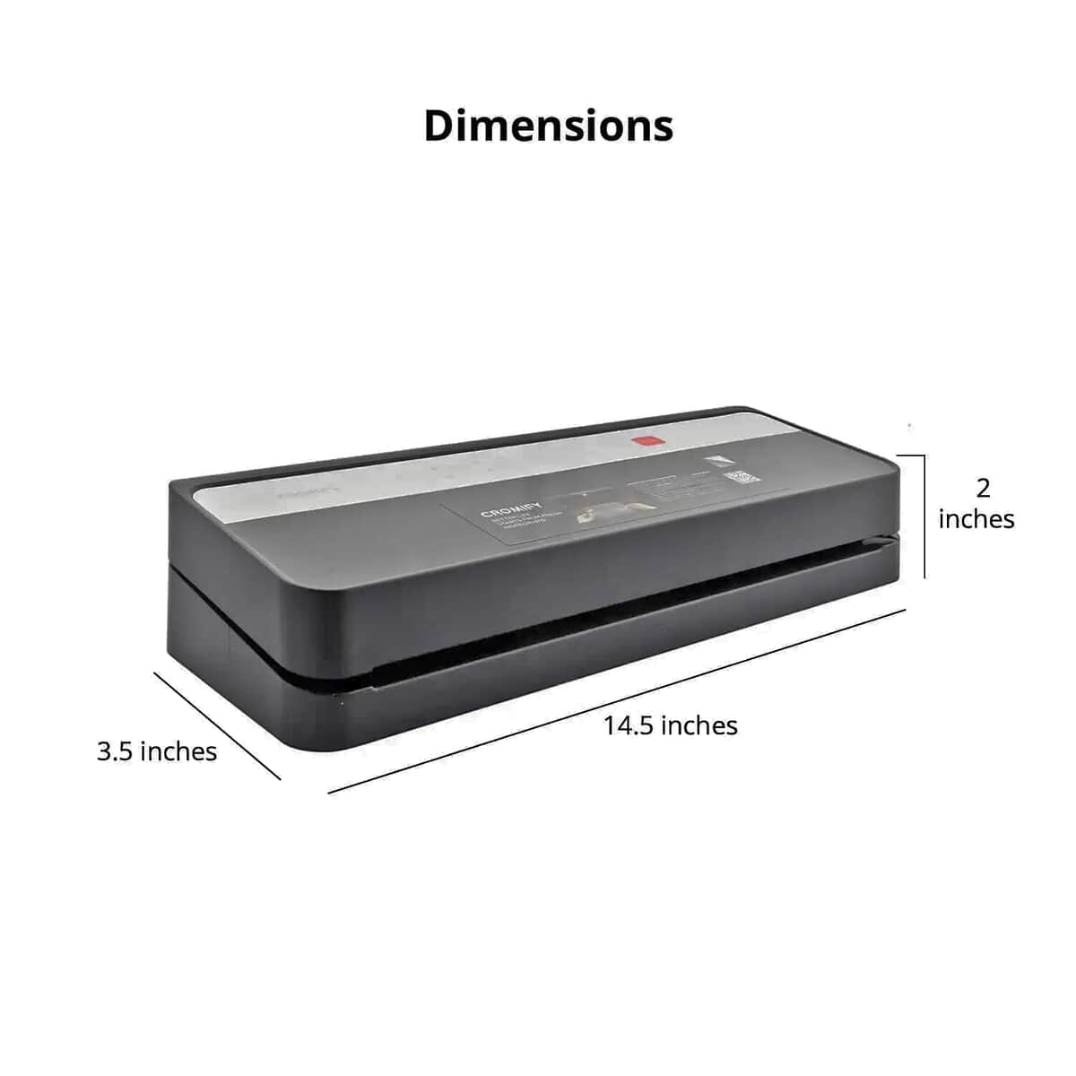 Cormify Black Vacuum Sealer System e9000-m, Compact Design Vacuum Sealing Machine For Automatic Food Sealer image number 5