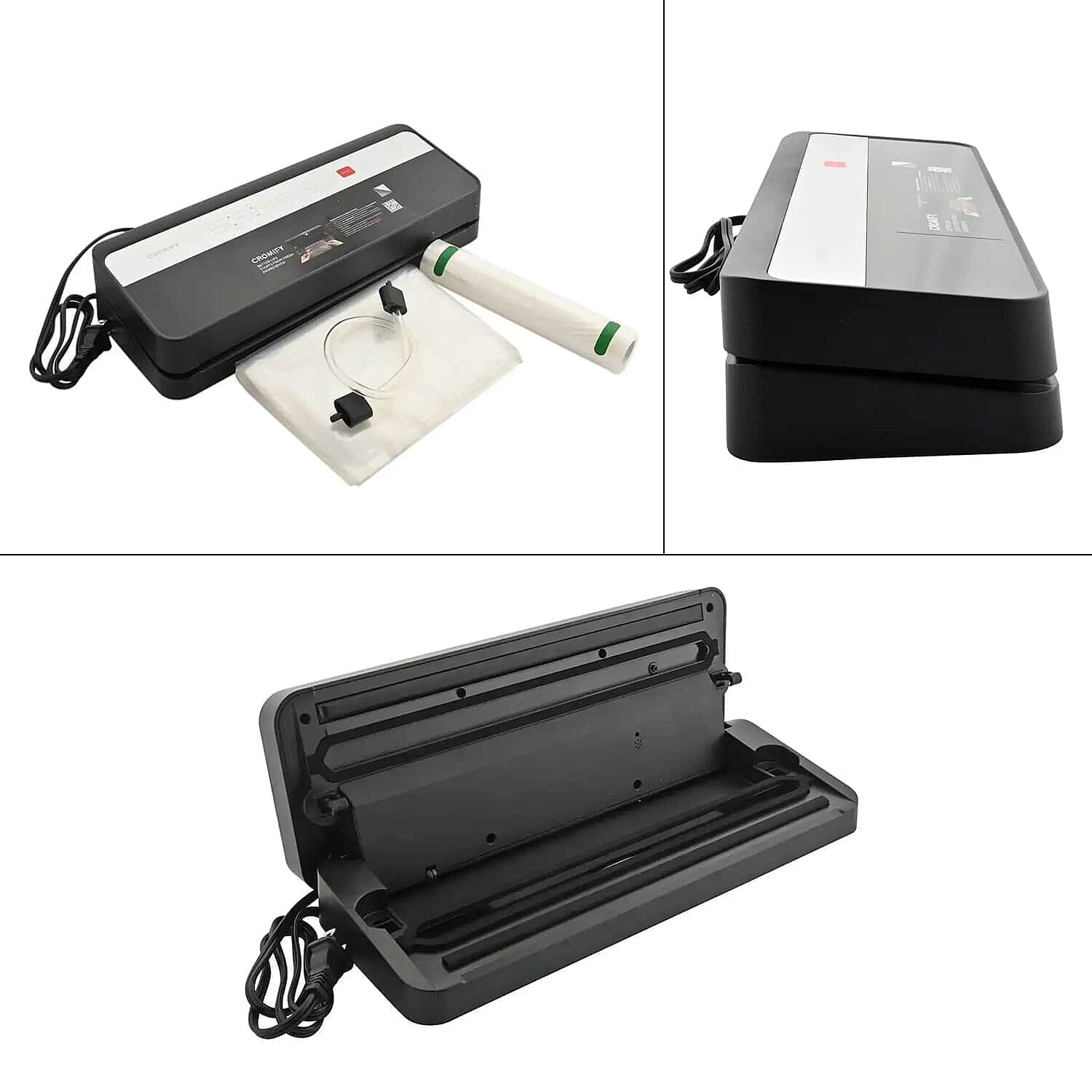 Closeout Cormify Black Vacuum Sealer System e9000-m, Compact Design Vacuum Sealing Machine For Automatic Food Sealer