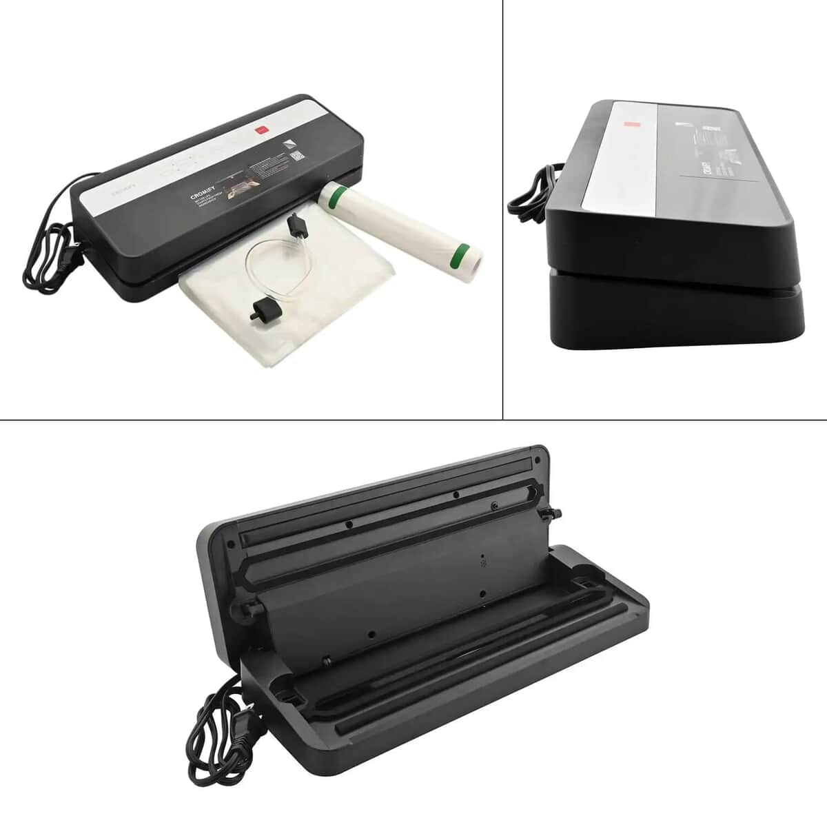 Cormify Black Vacuum Sealer System e9000-m, Compact Design Vacuum Sealing Machine For Automatic Food Sealer image number 6