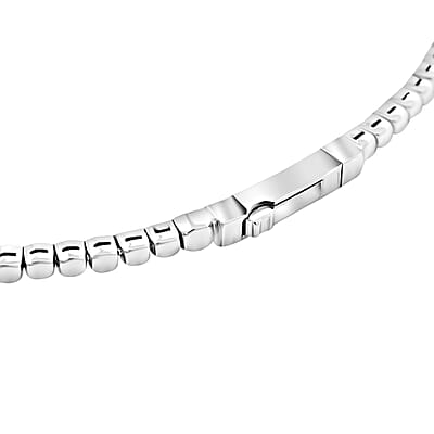 Modani 14K White and Yellow Gold Natural Yellow and White Diamond (SI) Bangle Bracelet (7.25 In) (4.35 g) 0.90 ctw