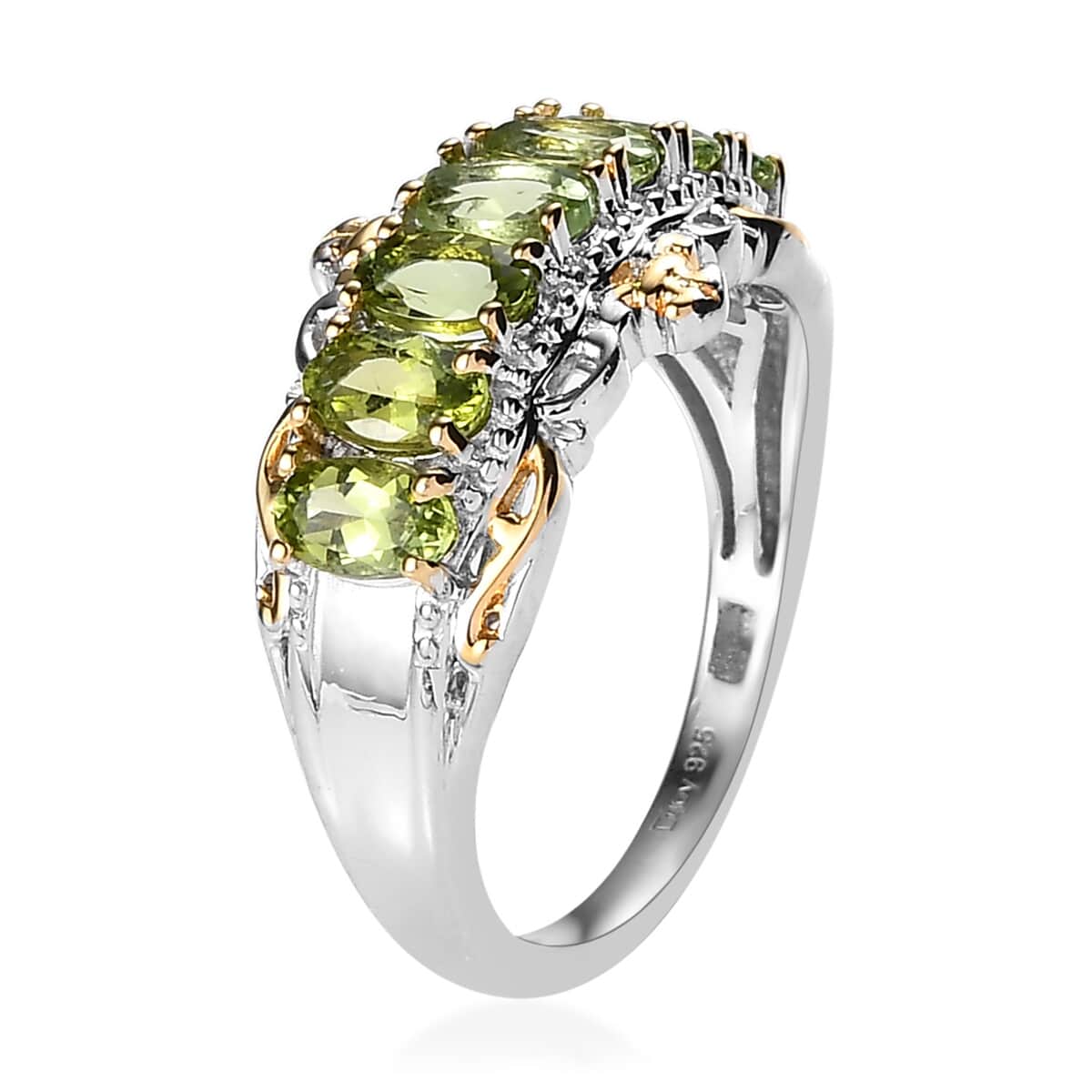 Premium Calabar Tourmaline Ring in Vermeil YG and Platinum Over Sterling Silver (Size 6.0) 1.80 ctw image number 3