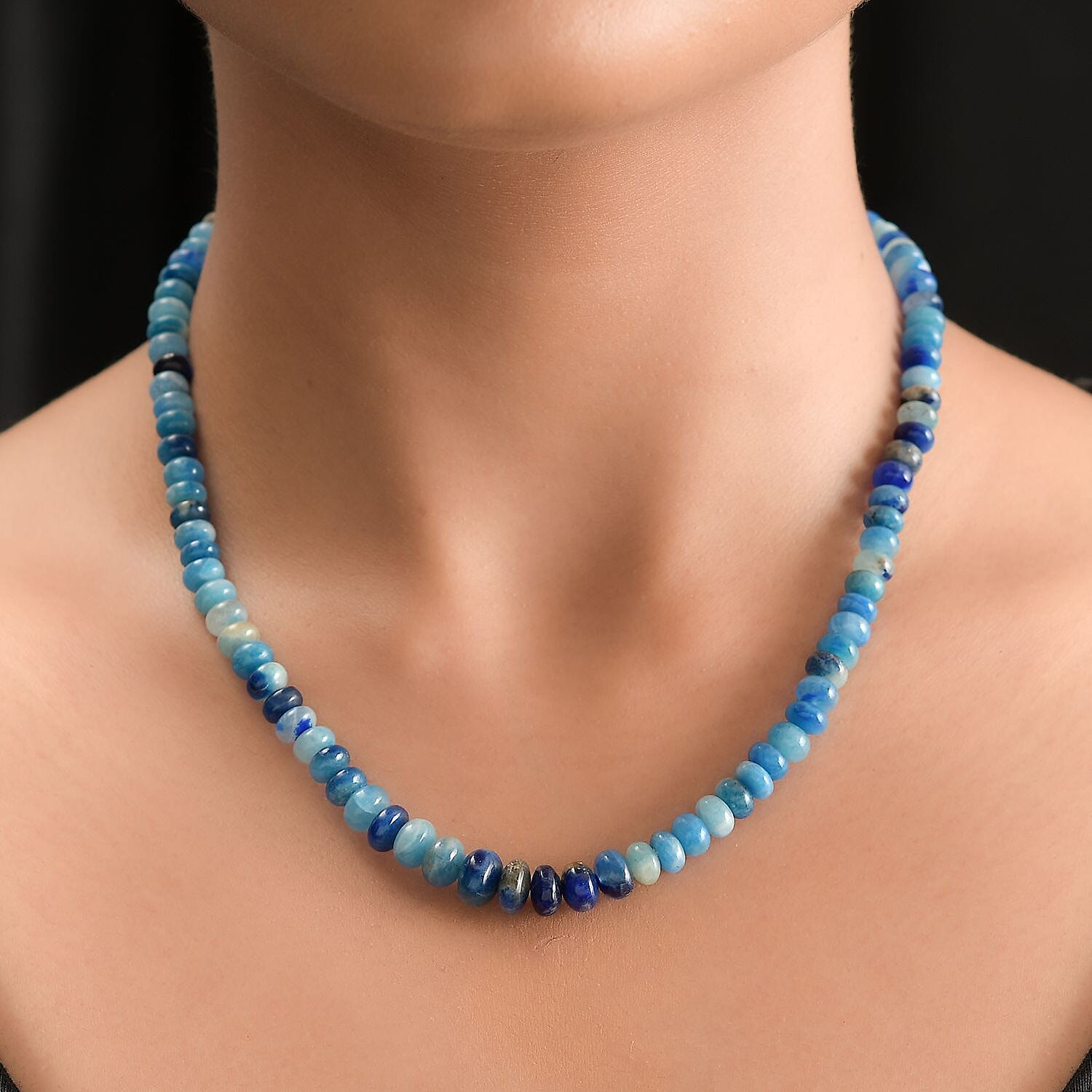 Prussanite Beaded Necklace 18-20 Inches in Vermeil Yellow Gold Over Sterling Silver 150.00 ctw