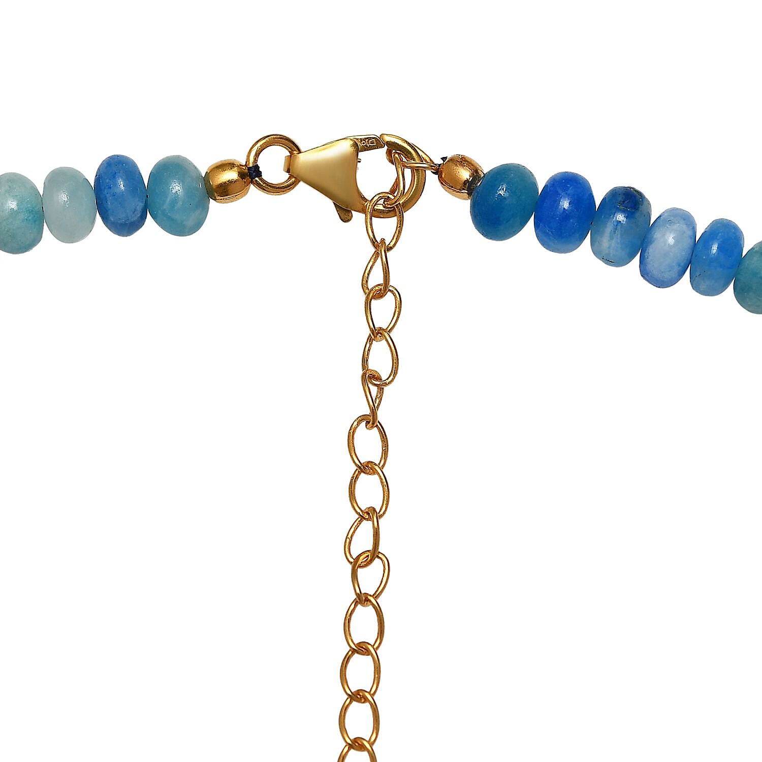 Prussanite Beaded Necklace 18-20 Inches in Vermeil Yellow Gold Over Sterling Silver 150.00 ctw