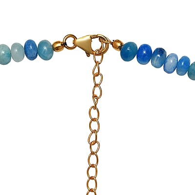 Prussanite Beaded Necklace 18-20 Inches in Vermeil Yellow Gold Over Sterling Silver 150.00 ctw