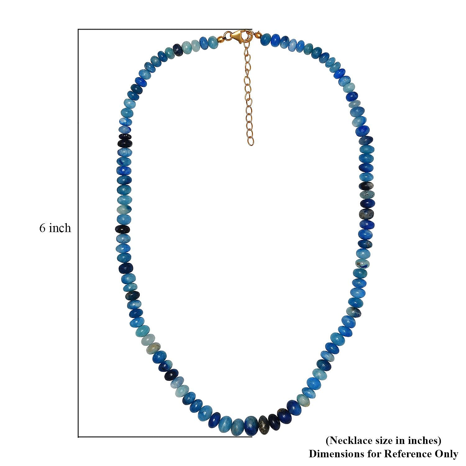 Prussanite Beaded Necklace 18-20 Inches in Vermeil Yellow Gold Over Sterling Silver 150.00 ctw