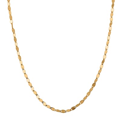 Italian 10K Yellow Gold Magnetic Clasp Necklace Adjustable up to 24 Inches 1.35 Grams