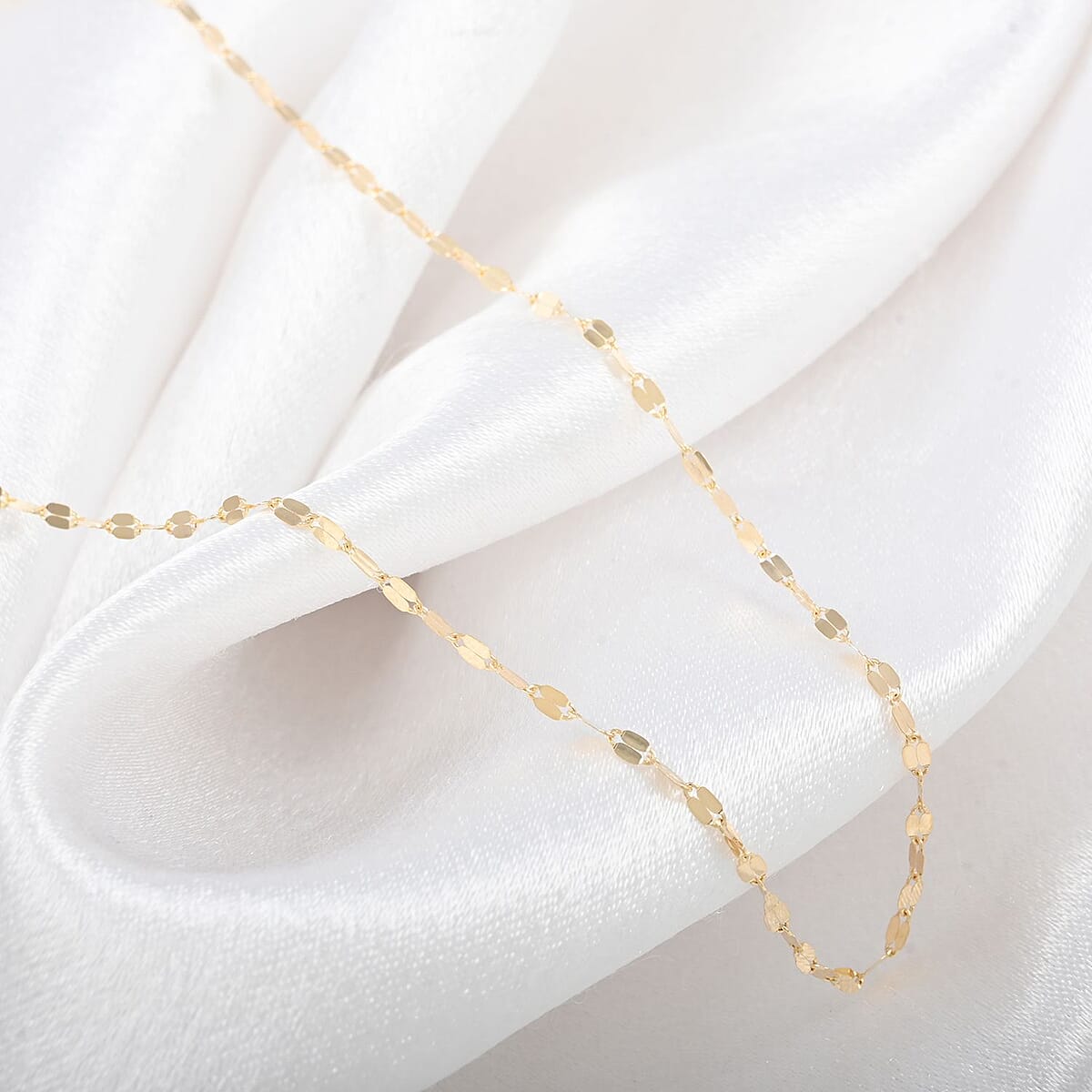  Italian 10K Yellow Gold Magnetic Clasp Necklace Adjustable up to 24 Inches 1.35 Grams image number 1