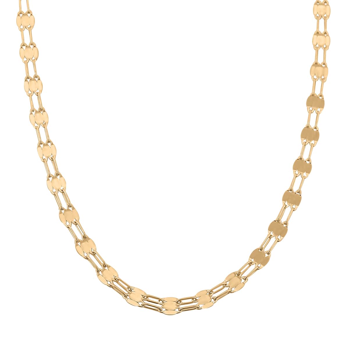 Buy Doorbuster Due File Valentino Italian 10K Yellow Gold Necklace 18 ...
