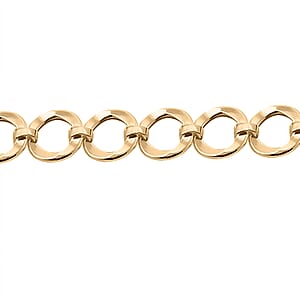 Hammered Ancient Italian 10K Yellow Gold Circles Bracelet (7.50 In) 5.35 Grams