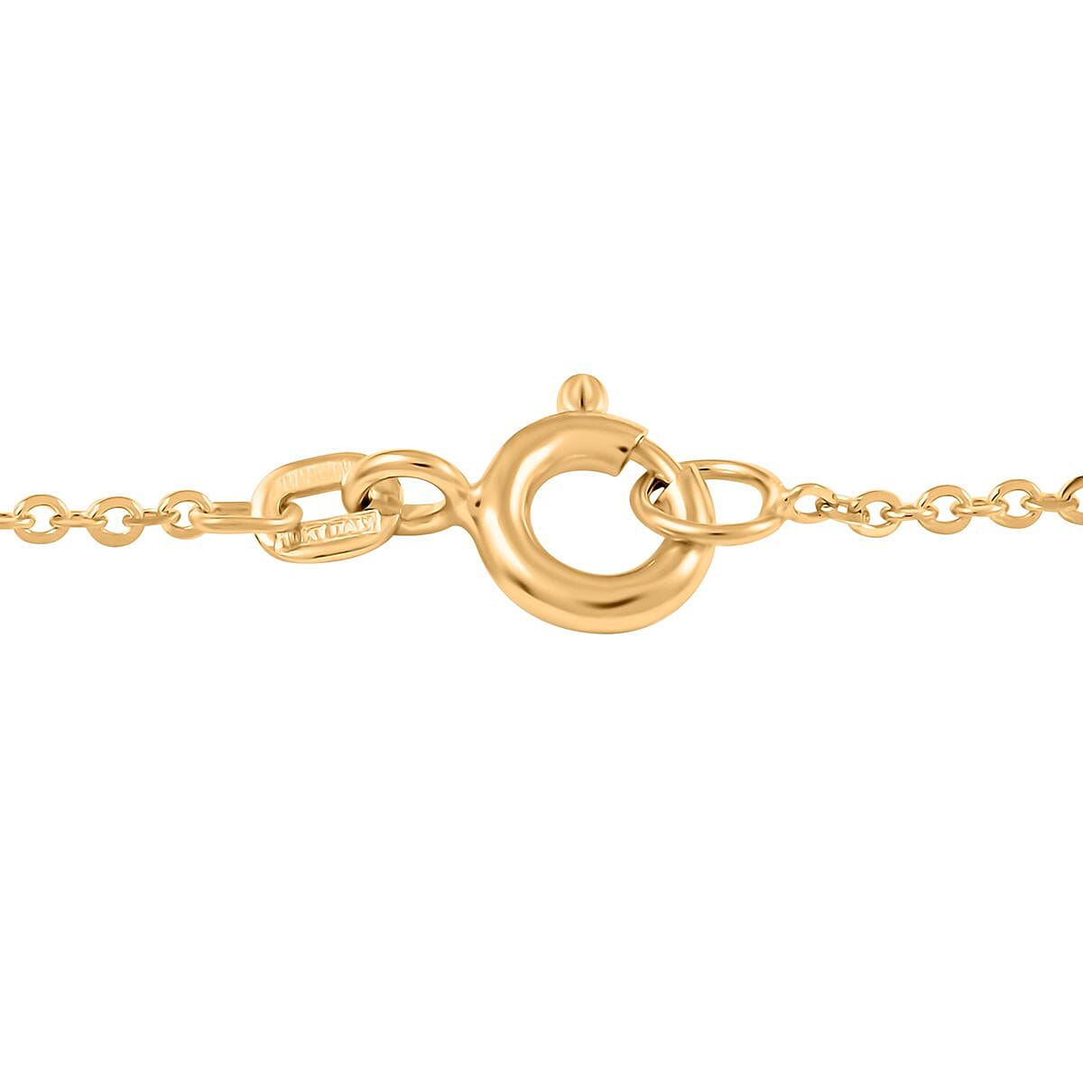 Italian 10K Yellow Gold Diamond-Cut Disc Necklace 18-20 Inches 2.60 Grams