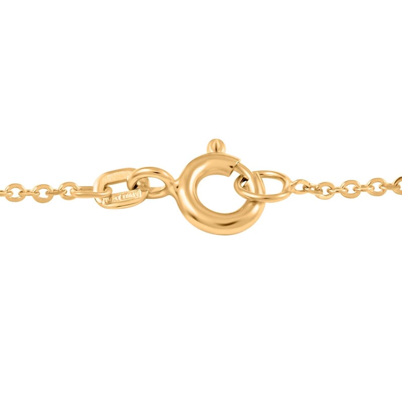 Italian 10K Yellow Gold Diamond-Cut Disc Necklace 18-20 Inches 2.60 Grams