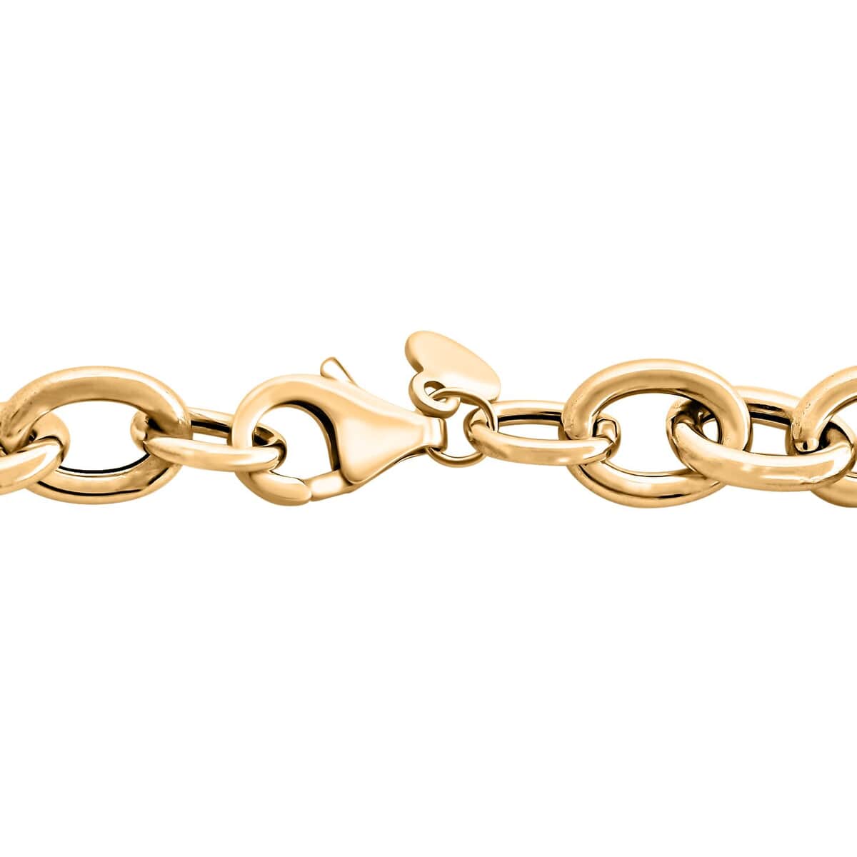 Bold Rolo Italian 10K Yellow Gold Bracelet (7.50 In) 4 Grams image number 2