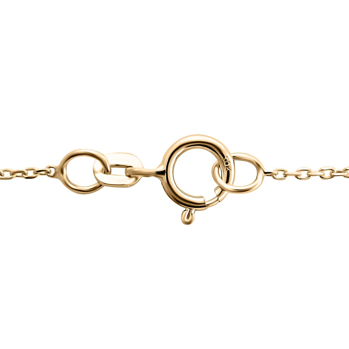 Diamond-Cut Lucky Signs Italian 10K Yellow Gold Necklace 18-20 Inches 1.40 Grams image number 3