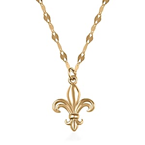 Firenze Lily Italian 10K Yellow Gold Necklace 18-20 Inches 1.25 Grams