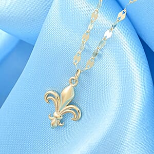 Firenze Lily Italian 10K Yellow Gold Necklace 18-20 Inches 1.25 Grams