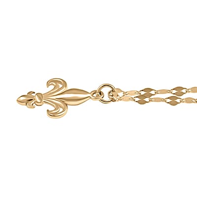 Firenze Lily Italian 10K Yellow Gold Necklace 18-20 Inches 1.25 Grams