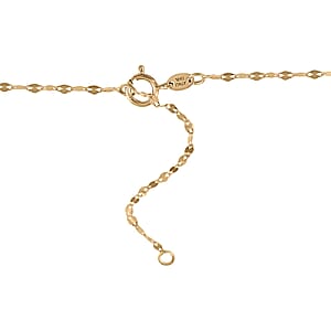 Firenze Lily Italian 10K Yellow Gold Necklace 18-20 Inches 1.25 Grams