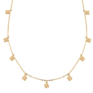 Clover Italian 10K Yellow Gold Necklace 18-20 Inches 1 Grams