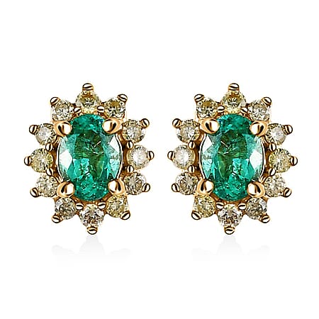 Colombian Emerald / 14K Gold / Standard - Product card gallery slide 1 (10177216741689)
