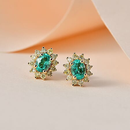 Colombian Emerald / 14K Gold / Standard - Product card gallery slide 2 (10177216741689)