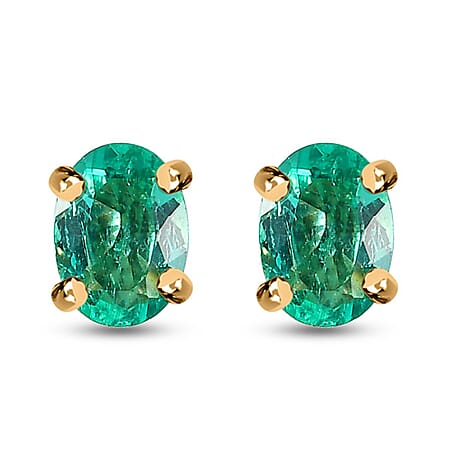Colombian Emerald / 14K Gold / Standard - Product card gallery slide 1 (10177216708921)