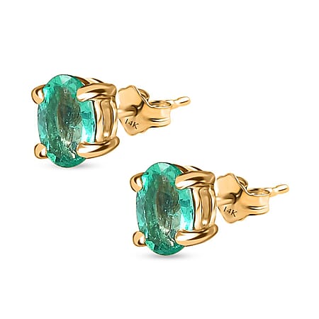 Colombian Emerald / 14K Gold / Standard - Product card gallery slide 4 (10177216708921)
