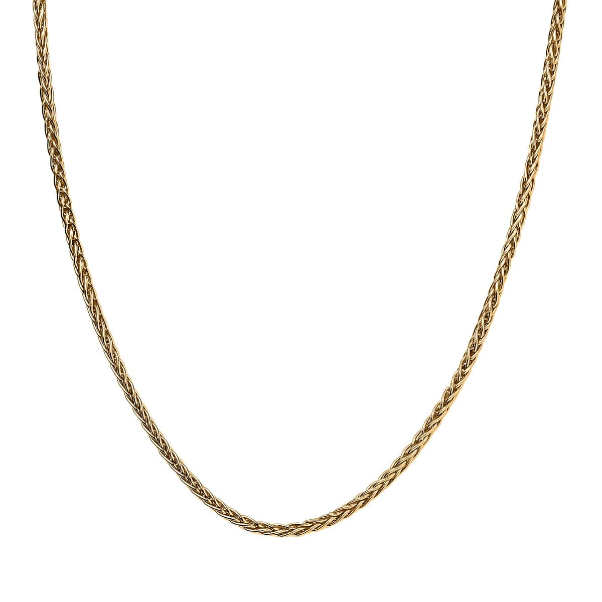 22K Yellow Gold Spiga Chain Necklace 20 Inches 11.20 Grams image number 0