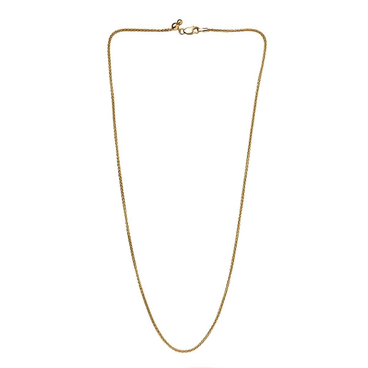 22K Yellow Gold Spiga Chain Necklace 20 Inches 11.20 Grams image number 3