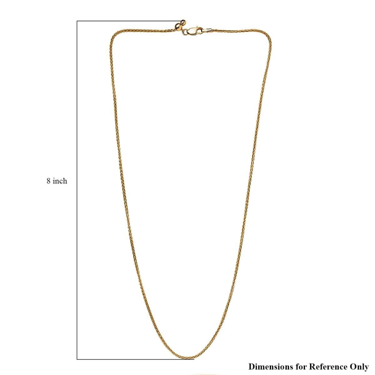 22K Yellow Gold Spiga Chain Necklace 20 Inches 11.20 Grams image number 6