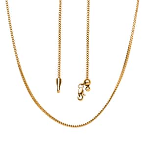 22K Yellow Gold Franco Chain Necklace with Bolo Extender 20 Inches 9 Grams