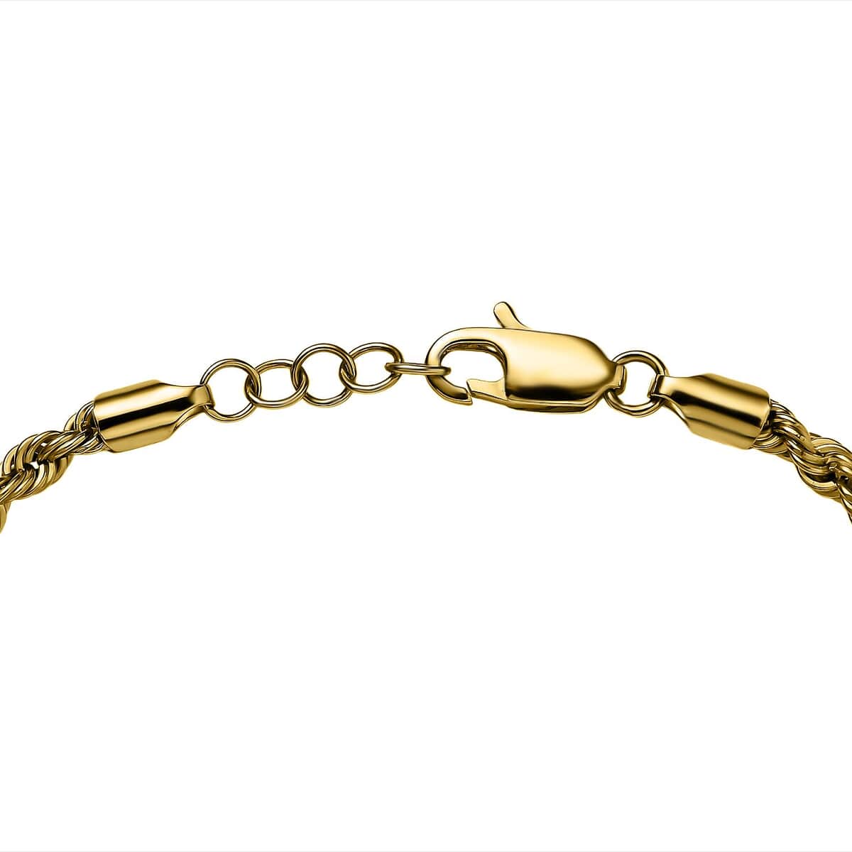 22K Yellow Gold Rope Bracelet (7.50-8.0In) 4.70 Grams image number 3