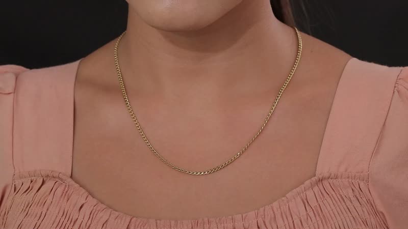 22K Yellow Gold Miami Cuban Chain 20 Inches 7.75 Grams
