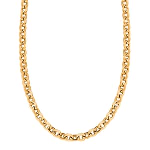 22K Yellow Gold Rolo Chain Necklace 20 Inches 12 Grams
